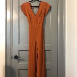 Burnt orange jumpsuit